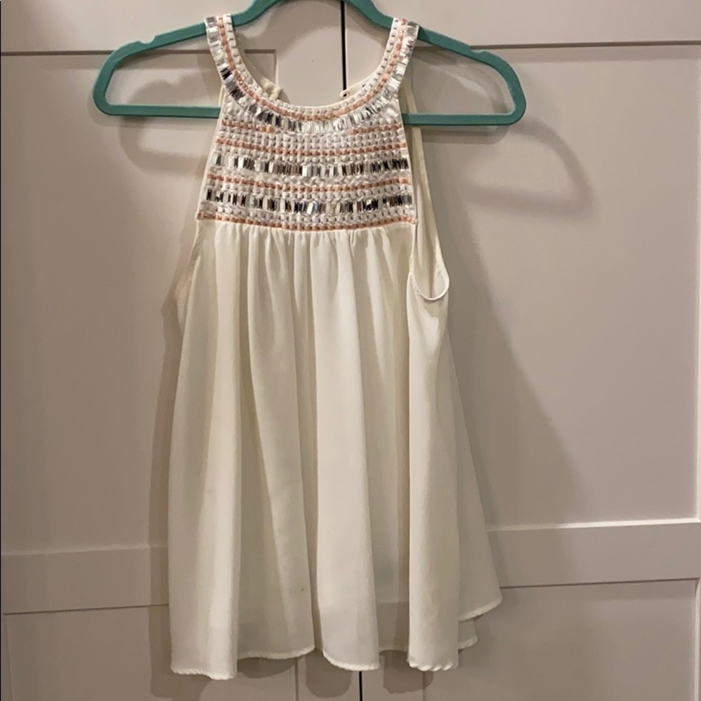 White, Shimmery Blouse